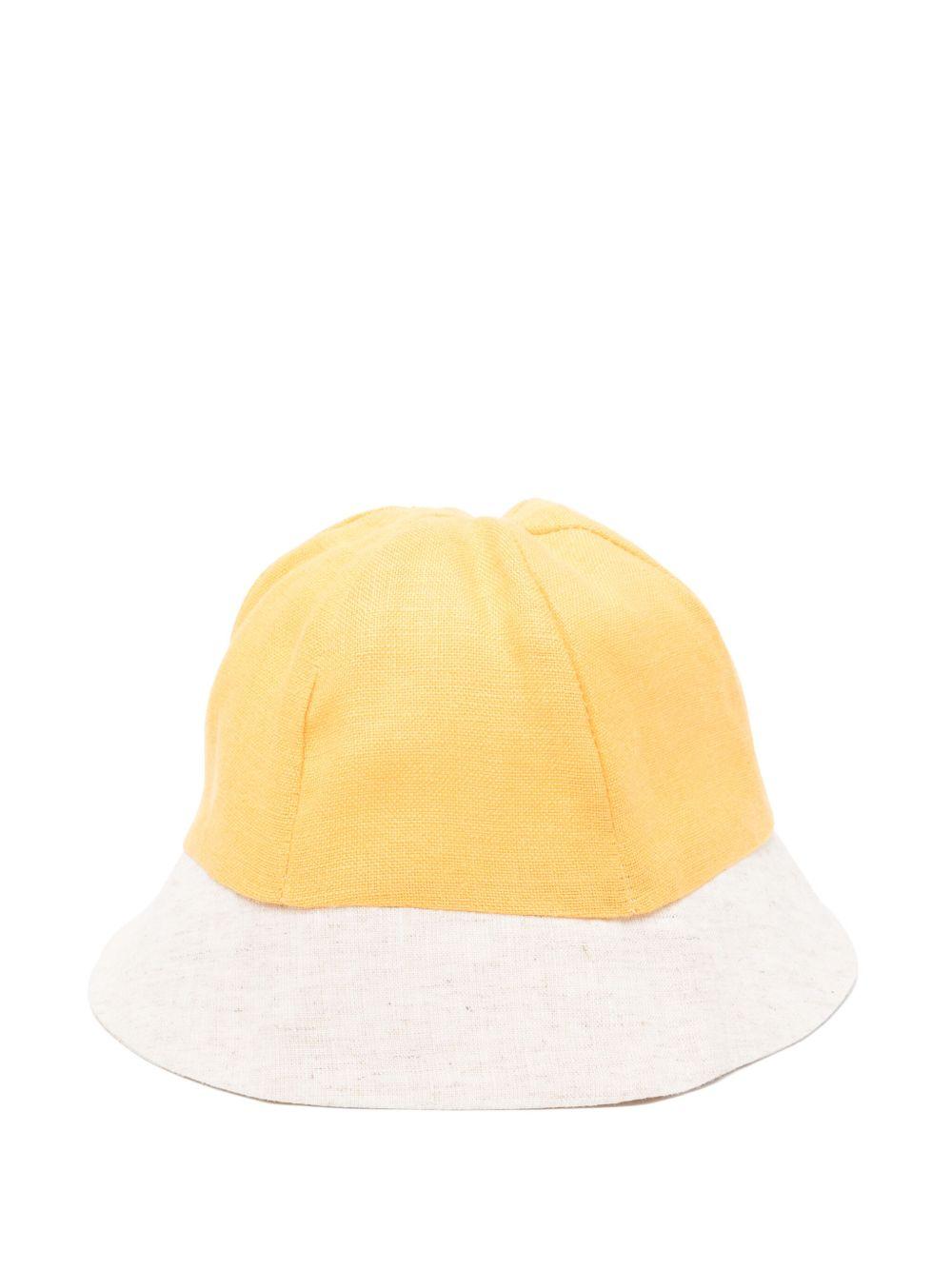 Cappello per neonata La Stupenderia giallo con orlo a contrasto e corona rotonda TBCP53D07 D05 LA STUPENDERIA KIDS 