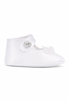 Scarpe per neonata Monnalisa bianche con chiusura a bottoni 73G007 7121 0001 MONNALISA KIDS 