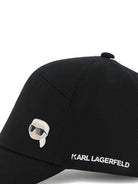 Berretto per bambini Karl Lagerfeld Kids nero con dettaglio logo Z31217 09B KARL LAGERFELD KIDS 