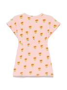 Abito per neonata Bobo Choses Sunflower rosa con stampa girasole B125AB079 681 BOBO CHOSES 
