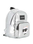 Zaino per bambini Karl Lagerfeld Kids argento con stampa Z31215 016 KARL LAGERFELD KIDS 