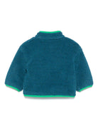 Giacca in pile per neonato Stella McCartney Kids Earth Friends blu TX2507 Z0506 673 STELLA McCARTNEY KIDS 