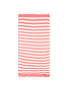 Telo mare MC2 Saint Barth rosso e bianco con motivo a righe FOUT012 02754L MC2 ST. BARTH KIDS 
