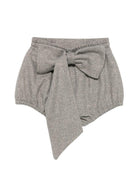 Pantaloncini per bambina Douuod Kids grigi con dettaglio fiocco DZ6A79 E0246 808OR DOUUOD KIDS 