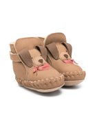 Stivali per neonata Donsje beige con motivo a muso di cane 1041803 NL127 DONSJE 