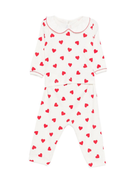 Tutina per neonati Petit Bateu bianca con stampa con cuore A0DRL 01 PETIT BATEAU KIDS 