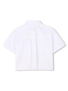 Camicia con applicazione per bambina Givenchy Kids bianco con colletto classico H30756 10P GIVENCHY KIDS 