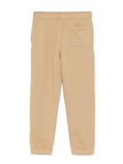 Pantaloni da tuta con logo ricamato per bambino Ralph Lauren Kids beige con caviglie elasticizzate 958155 001 Ralph Lauren kids 