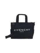 Borsa fasciatoio per neonati Givenchy Kids blu con logo ricamato sul davanti H30857 09B GIVENCHY KIDS 