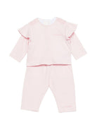 Set due t-shirt e pantaloni per neonata Givenchy Kids rosa con ruches H31270 44Z GIVENCHY KIDS 