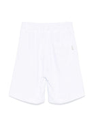 Shorts con pieghe per bambino Paolo Pecora Kids bianco con chiusura frontale PP4025 GESSO PAOLO PECORA KIDS 