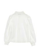 Camicia per bambina Monnalisa Kids bianca con colletto a strass 18HAZZ 8201 0099 MONNALISA KIDS 