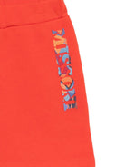 Shorts per neonata Missoni Kids arancione con stampa logo sul davanti MY6549 Z3183 426 MISSONI KIDS 
