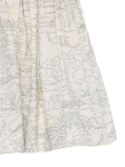 Abito per bambina Bonpoint bianco con stampa grafica all-over S06GDRW00048 677 BONPOINT KIDS 