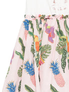 Abito per bambina Roberto Cavalli Kids bianco con gonna con stampa CGP26032VE WHITE ROBERTO CAVALLI KIDS 