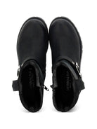 Stivaletto in perlle per bambina Monnalisa Kids nero con fibbia 8CH016 8790 0050 MONNALISA KIDS 