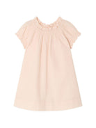 Abito per neonata Bonpoint rosa con ruches S06XDRW00007 121A BONPOINT KIDS 