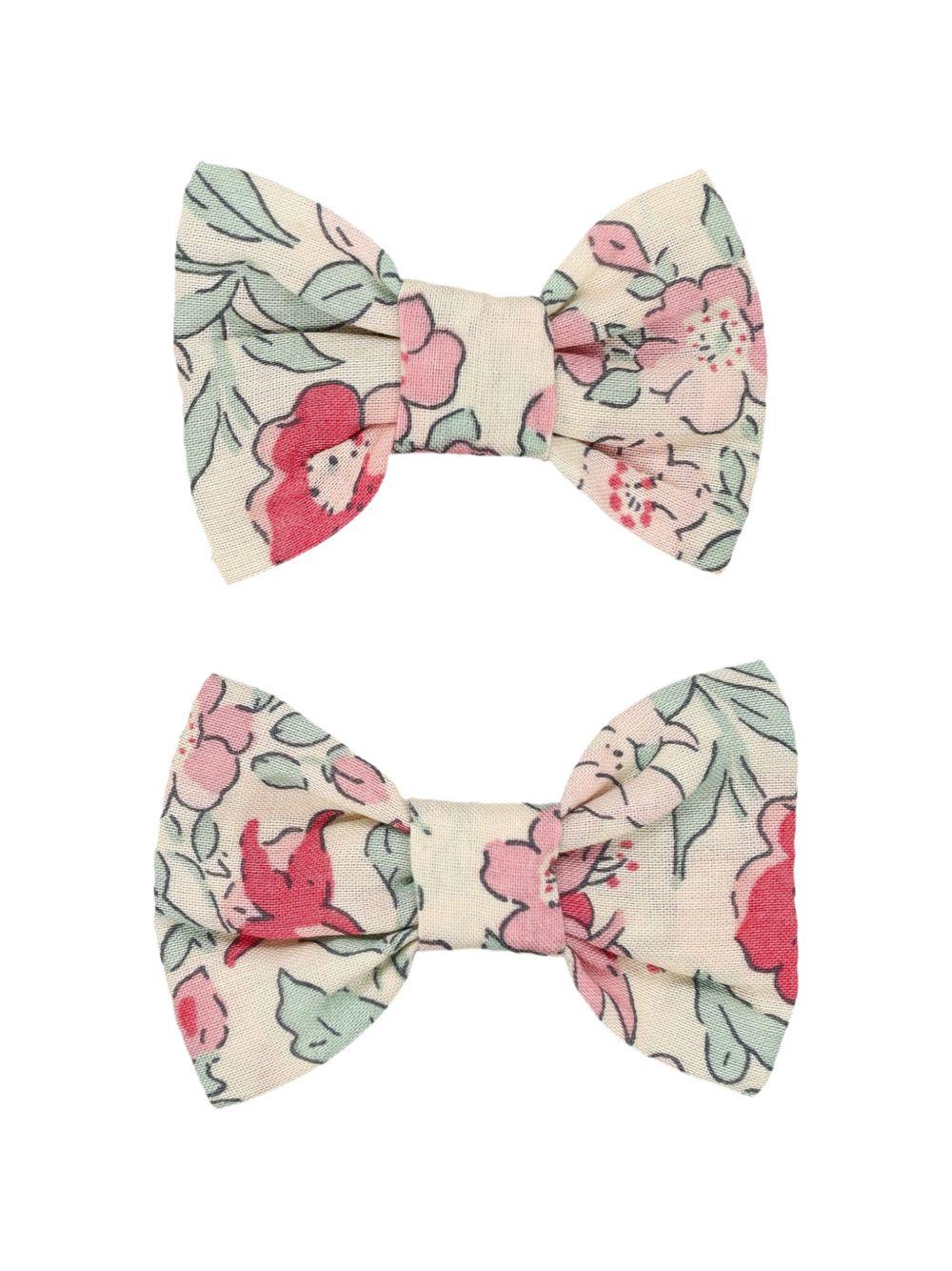 Fermaglio per capelli per bambina Bonpoint multicolore con stampa floreale S06GHAW00011 528 BONPOINT 