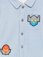 Camicia per neonato Stella McCartney Kids multicolore con design a righe TZ2327 Z3961 61A STELLA McCARTNEY KIDS 