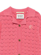 Camicia per bambina Scotch & Soda Kids rosa in maglia 179383 620 SCOTCH&SODA 