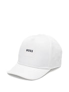 Cappello per neonato Boss Kids bianco con logo sul davanti J53143 10P BOSS KIDS 