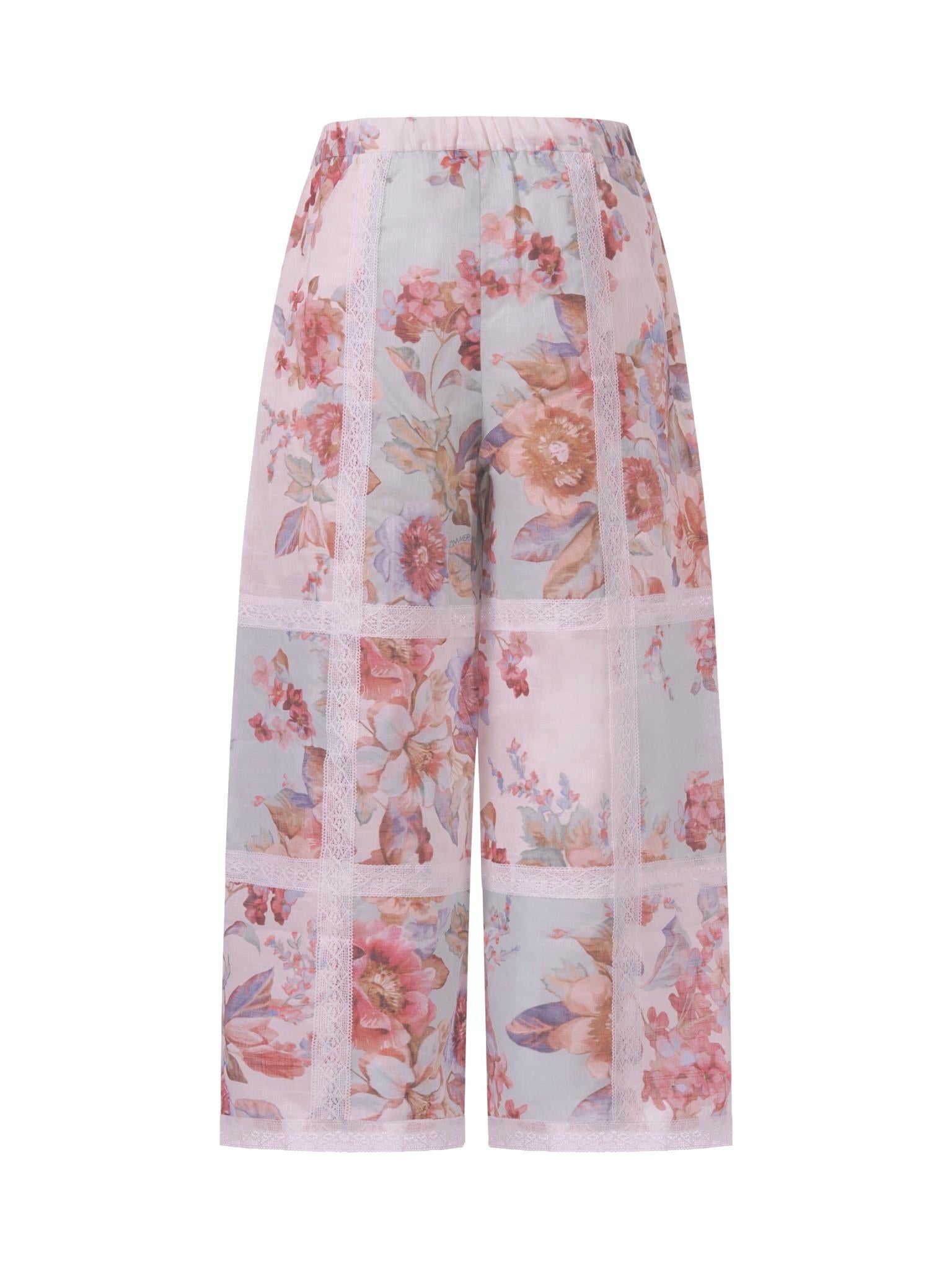 Pantaloni per bambina Zimmermann Kids multicolore con design patchwork 5821PR S261 ZIMMERMANN KIDS 