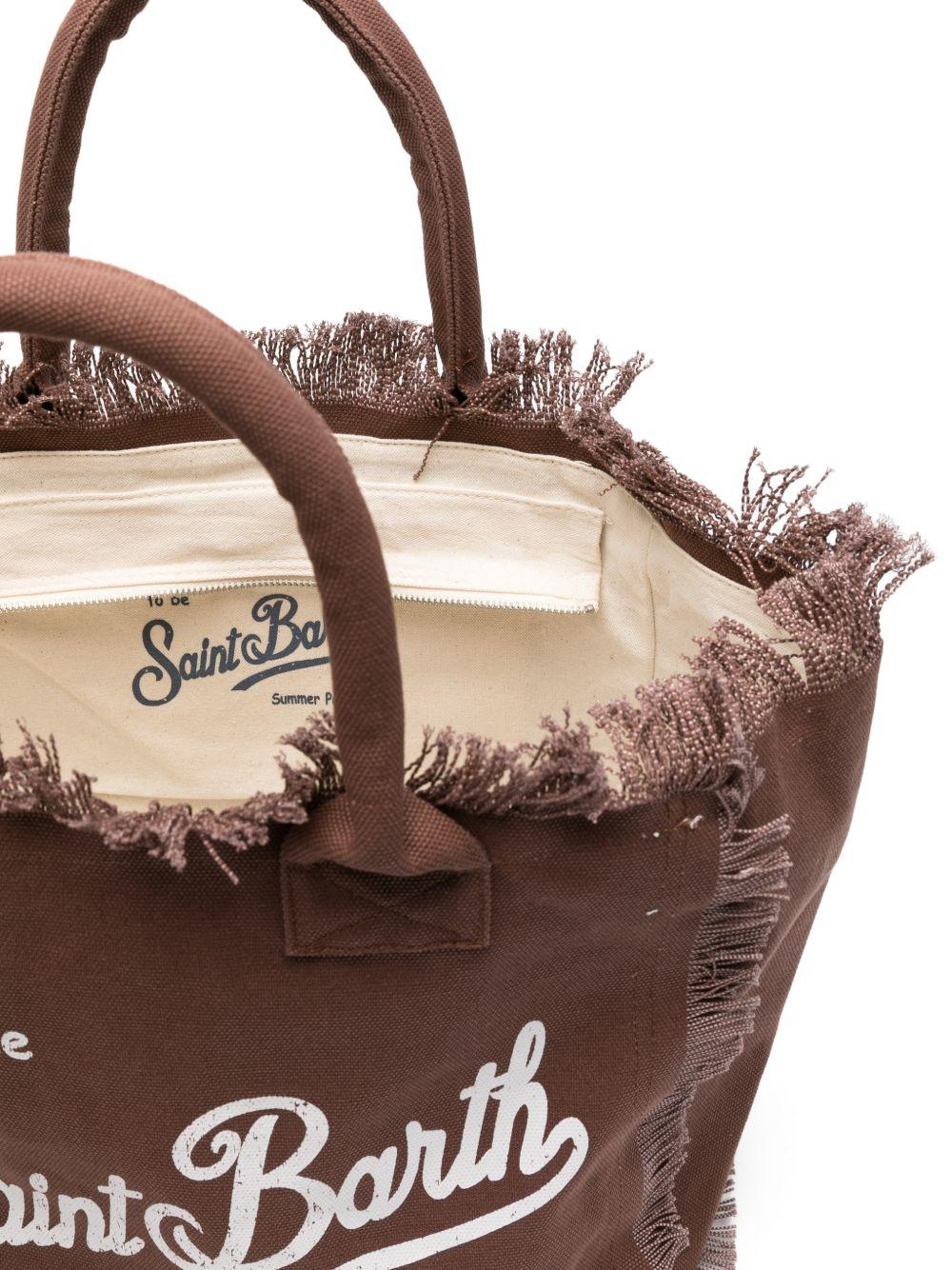 Borsa Vanity MC2 Saint Barth marrone con logo a contrasto VANI001 00098L MC2 ST. BARTH KIDS 