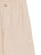 Shorts per bambino Emporio Armani Kids beige con logo aquila sul davanti EB001063 AF20957 U6151 EMPORIO ARMANI KIDS 