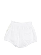 Shorts per bambina Douuod Kids bianchi con elastico in vita DY6A69 J0371 100 DOUUOD 