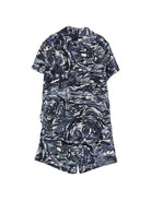 Completo per bambino Just Cavalli Kids blu per bambino a maniche corte JBP26168CE TIGER PAT. ROBERTO CAVALLI KIDS 