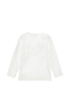 T-shirt per bambina Monnalisa Kids bianca con stampa fiori sul davanti 11H616NP 8201 0001 MONNALISA KIDS 
