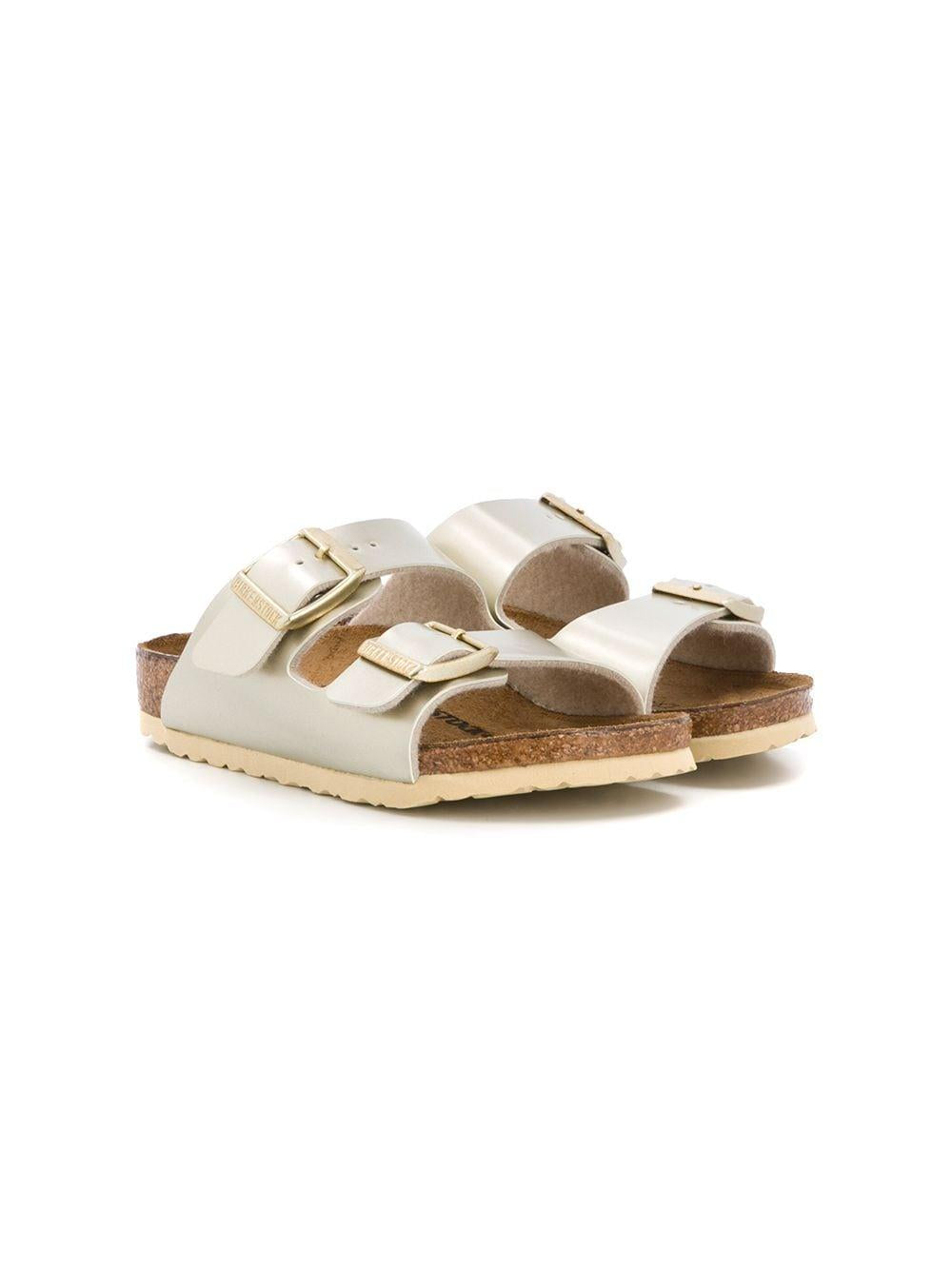 Ciabatta Arizona per bambina Birkenstock Kids color oro con fibbia 1014841 GOLD BIRKENSTOCK KIDS 