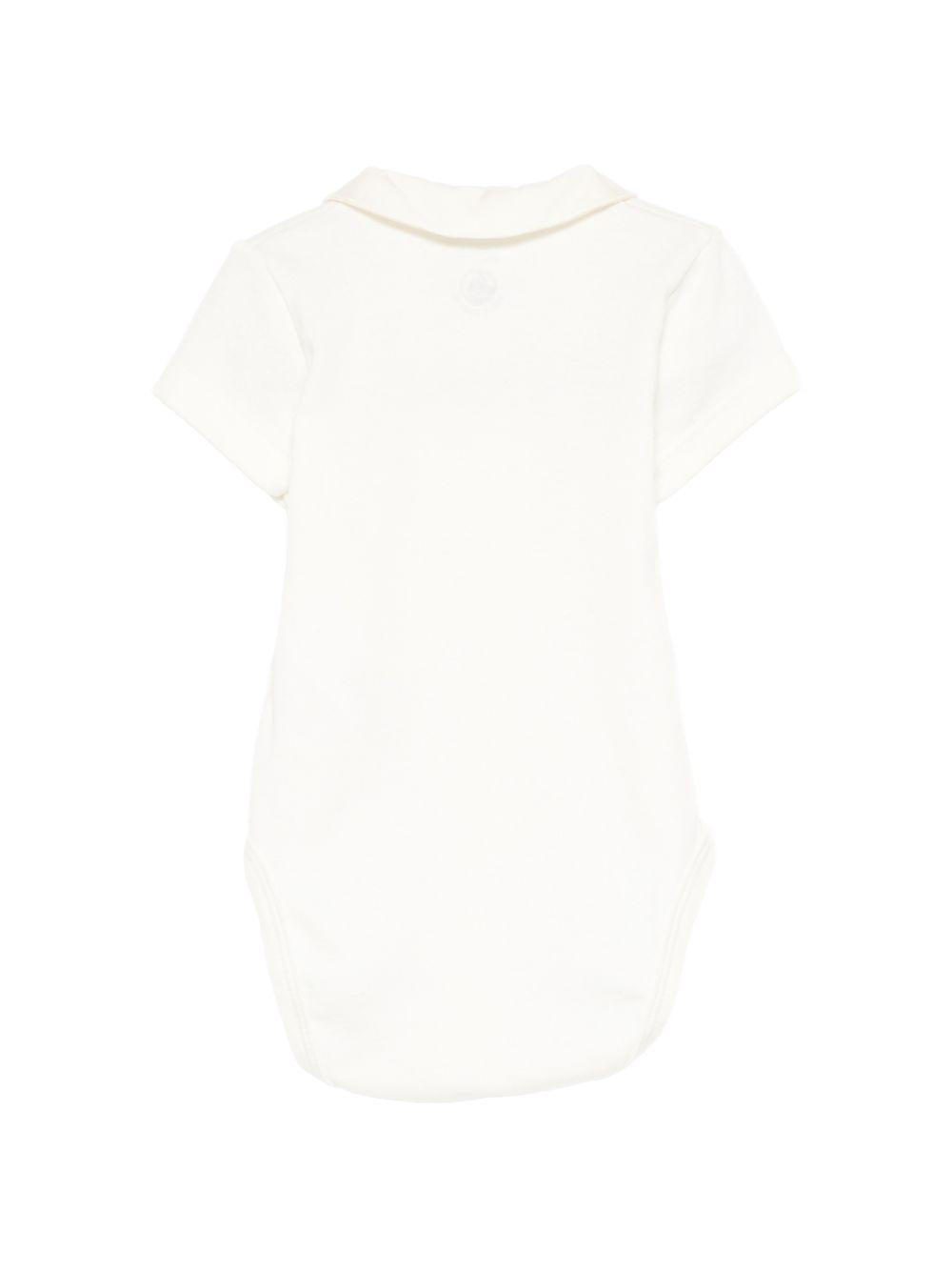 Tutina per neonati Petit Bateau bianca con colletto alla Peter Pan A0FSV 02 PETIT BATEAU KIDS 