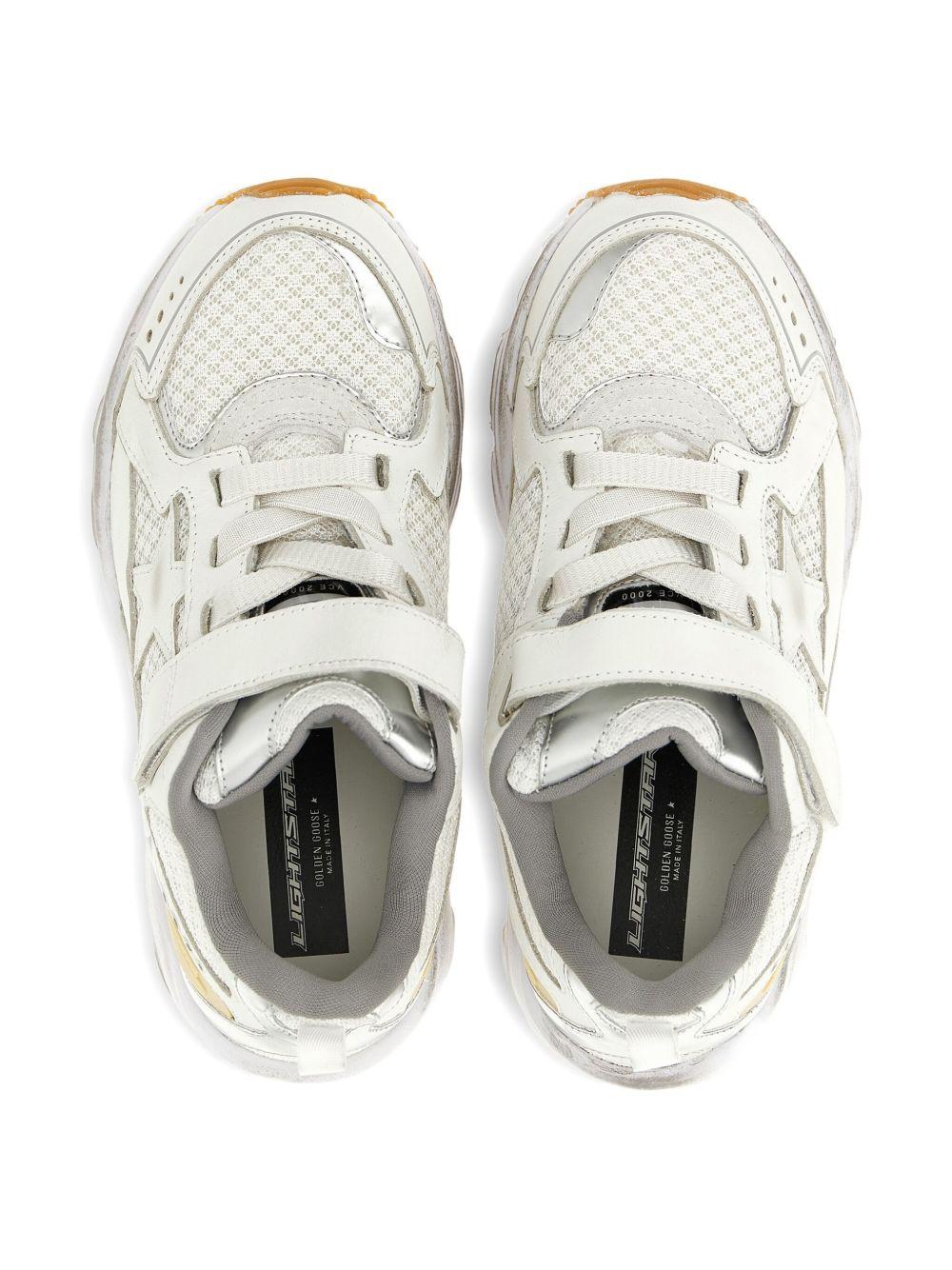 Sneakers per bambini Golden Goose Kids bianche con cinturino touch GYF00724F007611 10565 GOLDEN GOOSE KIDS 