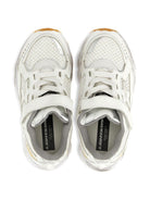 Sneakers per bambini Golden Goose Kids bianche con cinturino touch GYF00724F007611 10565 GOLDEN GOOSE KIDS 