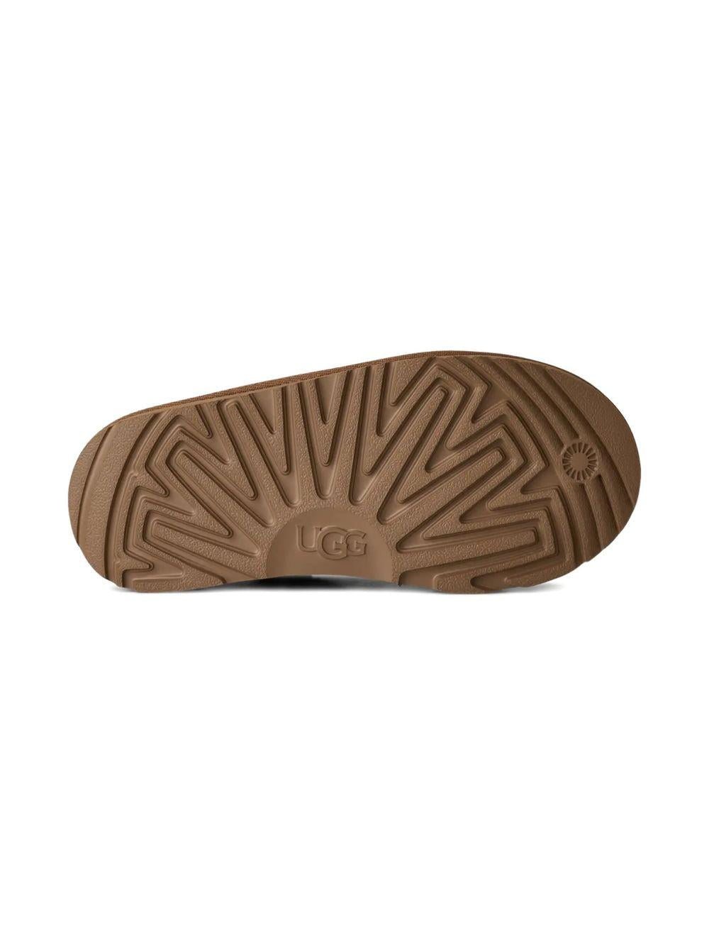 Ciabatte Classic Micro per bambina UGG Kids marroni con caratteristica applicazione con logo 1174410K CHE UGG 