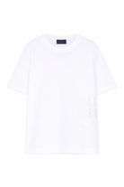 T-shirt per bambino Paul & Shark Kids bianca con logo sul davanti WUM006LAA53 10101 PAUL & SHARK KIDS 