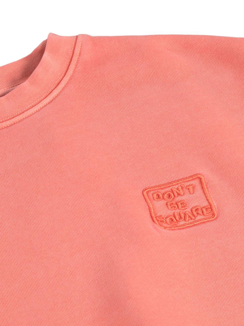 Felpa per bambino Molo rosso con dettaglio ricamato 6S26J217 5625 MOLO 