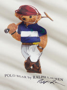 Felpa per neonato Polo Raulph Lauren Kids bianca con stampa bear sul davanti 320A96604 001 Ralph Lauren kids 
