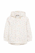 Giacca Waiton per bambina Molo bianca con stampa a cuori all-over 5NOSO123 9537 MOLO KIDS 