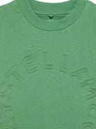 T-shirt per bambino Stella McCartney Kids verde con logo in rilievo TY8S21 Z0434 714 STELLA McCARTNEY KIDS 