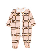 Tutina per neonata elisabetta Franchi La Mia Bambina rosa con motivo geometrico ENTU1510JFE01 D981 ElISABETTA FRANCHI KIDS 