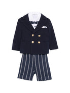 Completo per neonato Colorichiari blu con design a righe MN508458 4900 60 COLORICHIARI KIDS 