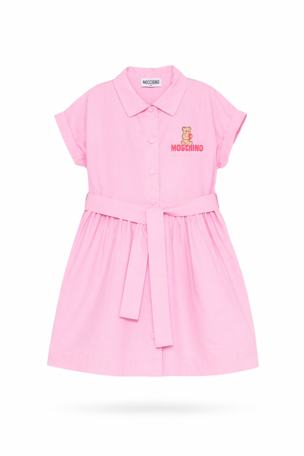 Abito per bambina Moschino Kids rosa con stampa Teddy Bear HAV0EOLLA10 51473 MOSCHINO KIDS 