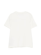 T-shirt per bambina Balmain Kids bianca con bottoni color oro sul davanti BY8P01 Z3672 102BC BALMAIN KIDS 
