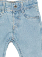 Pantaloni per neonato John Richmond Junior in denim con logo sul retro RIP26137JE DENIM BLUE LIGHT JOHN RICHMOND KIDS 