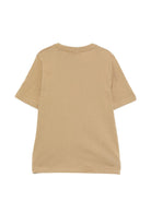 T-shirt per bambino Boss Kids beige con stampa logo J52711 295 BOSS KIDS 