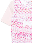 Set tutina e cappellino per neonata Missoni Kids rosa con motivo a chevron MYB000 Z3674 100FU MISSONI KIDS 
