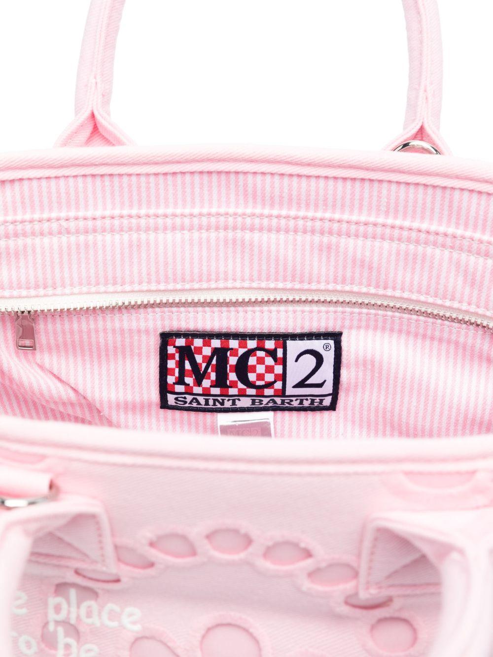 Borsa Colette MC2 Saint Barth rosa in pizzo sangallo COL0027 00411L MC2 ST. BARTH KIDS 