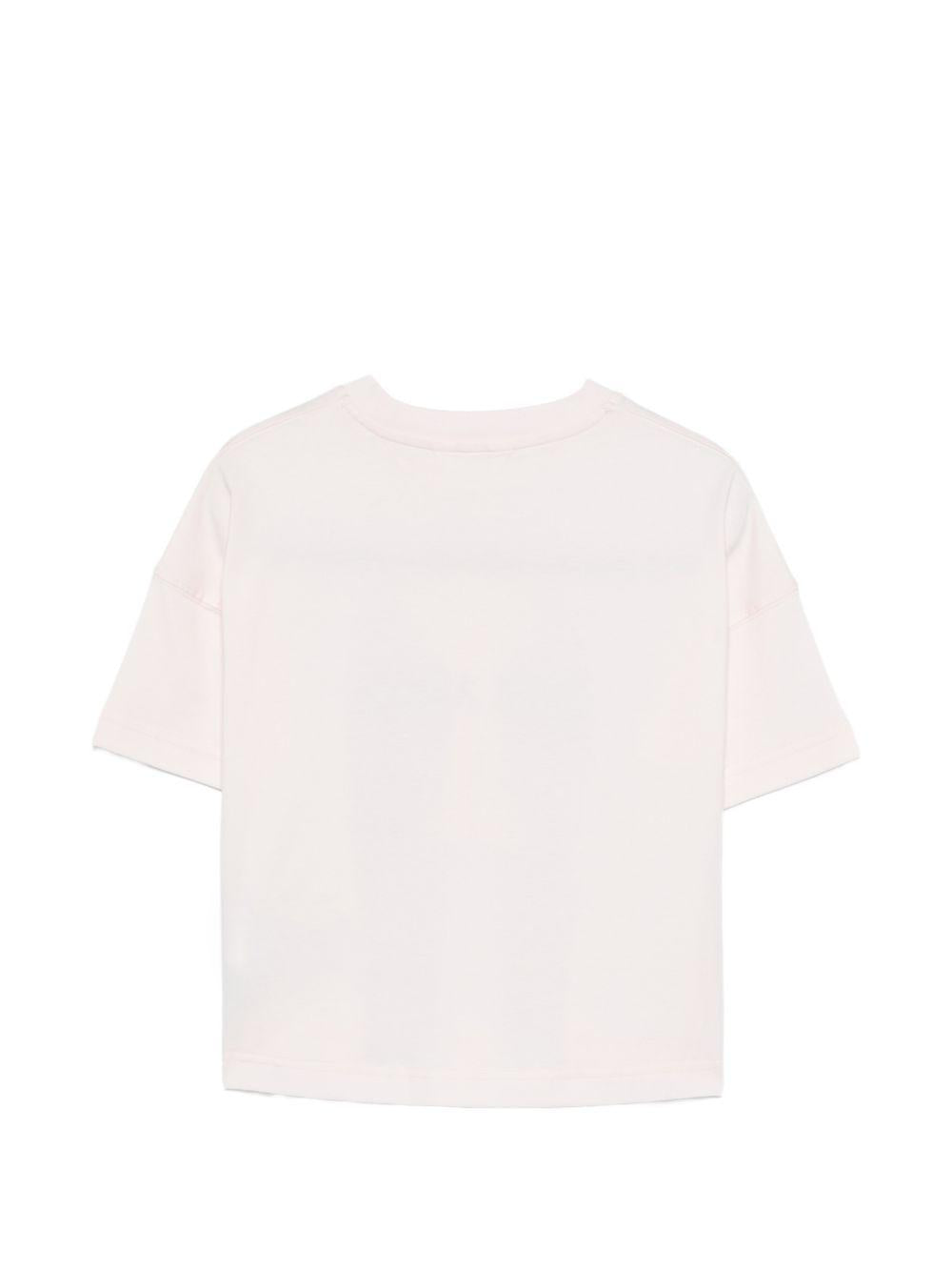 T-shirt per bambina Palm Angels Kids rosa con stampa Teddy Bear PGAA001S26JER002 041 PALM ANGELS KIDS 
